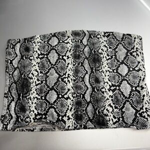Snakeskin Print Tube Top